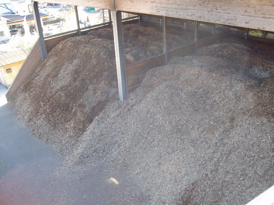 aufsteigender Dampf aus der Trocknung